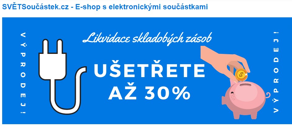 Světsoučástek.cz (Svět Součástek) - slevové kupóny a kódy