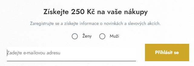 Sleva 250 Kč - Modivo.cz