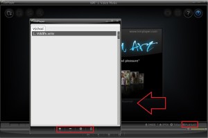 KMPlayer: editace playlistu