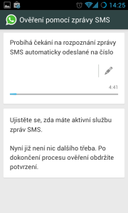 Ověření pomocí SMS