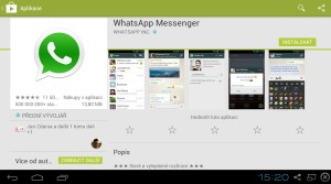 Zástupce Whatsapp na Google Play