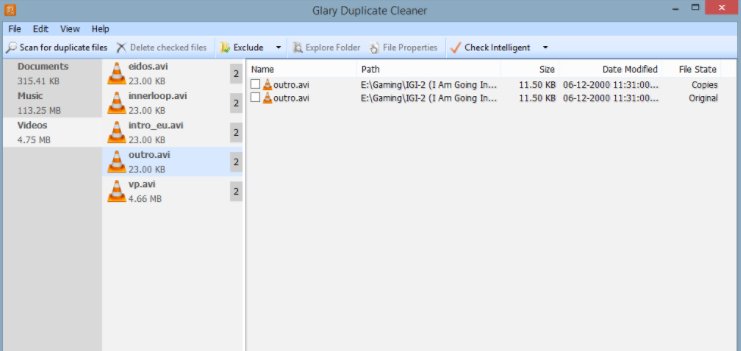 glary duplicate cleaner