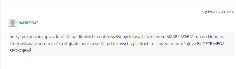 Make Lash - recenze, diskuze, zkušenosti